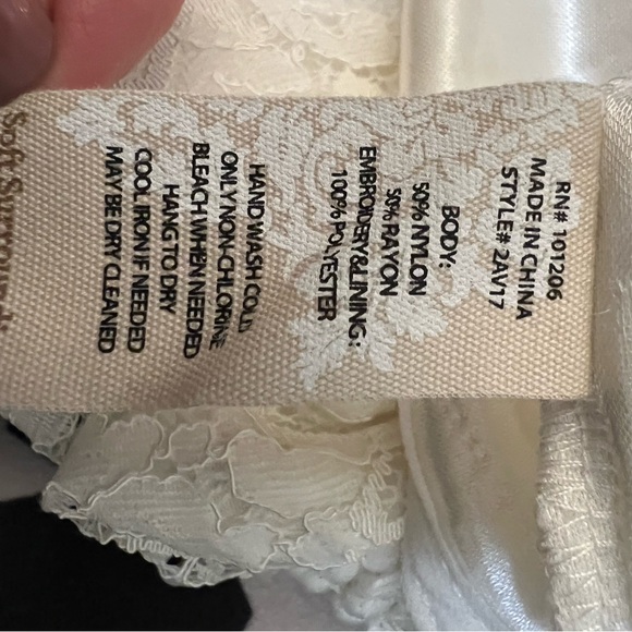 Soft Surroundings White Lace Lilith Blouse size S EUC - Picture 6 of 6